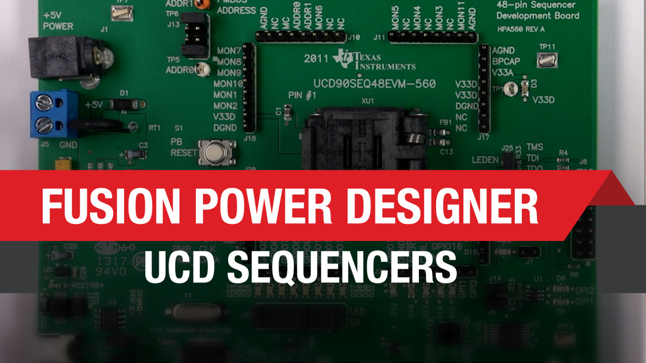 UCD90x: Getting started with the Fusion Power Designer