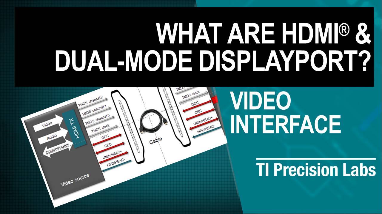 What HDMI dual-mode DisplayPort? Video | TI.com