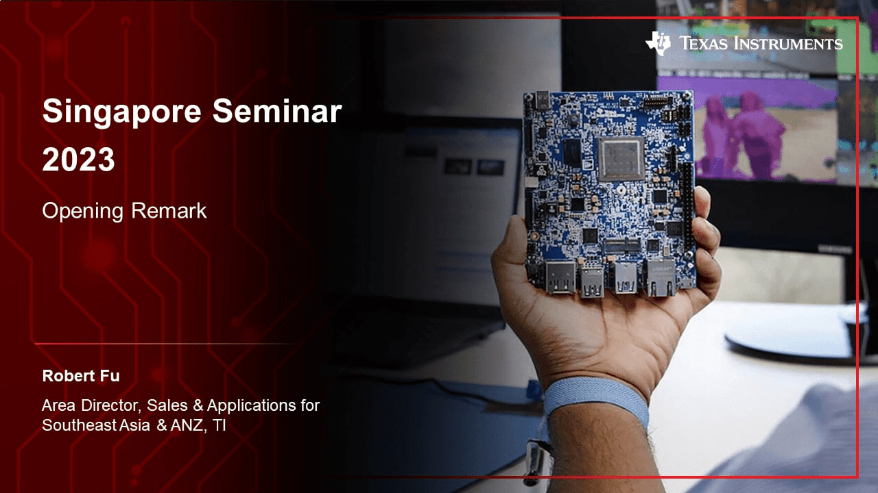 Singapore Seminar: Opening Remark