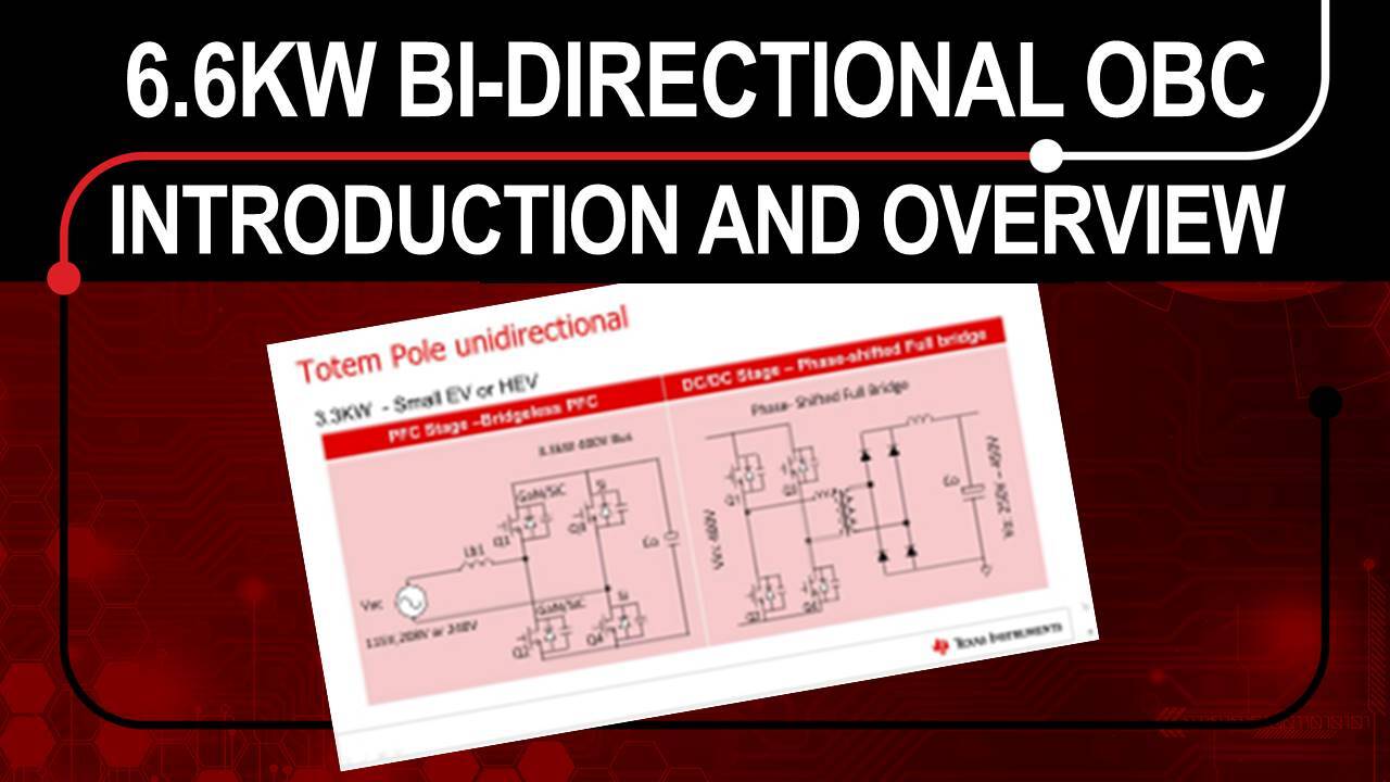6.6kW Bi-directional On-Board Charger (OBC): Introduction and Overview
