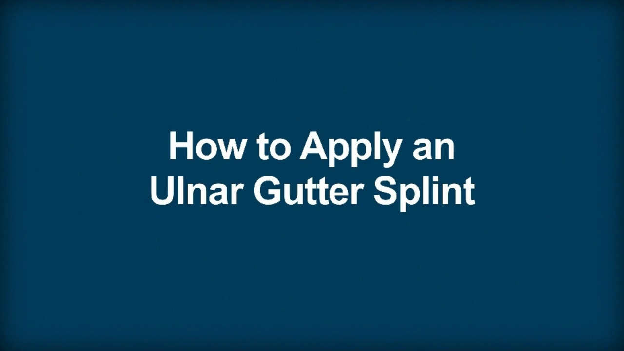 Ulnar Gutter Splint  Metacarpal and Boxer's Fracture Treatment