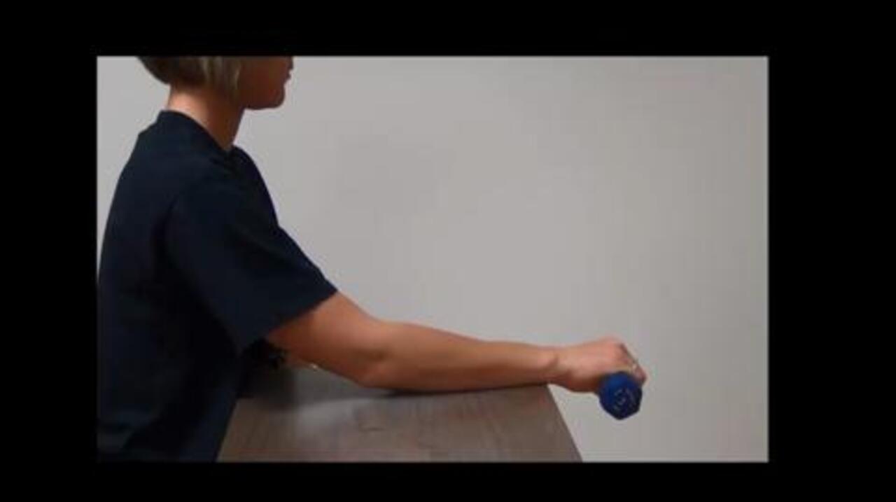 Resisted Wrist Extension With Weight