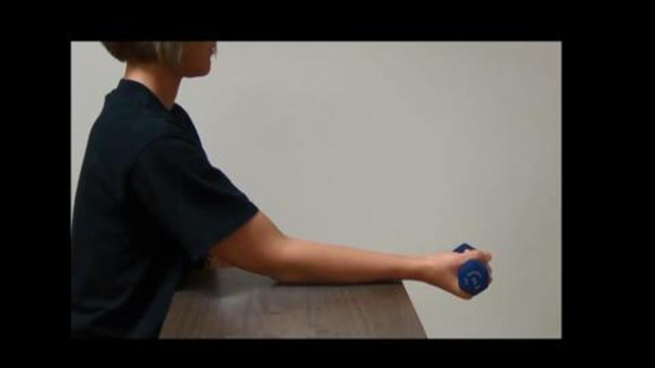 Resisted Wrist Flexion With Weight