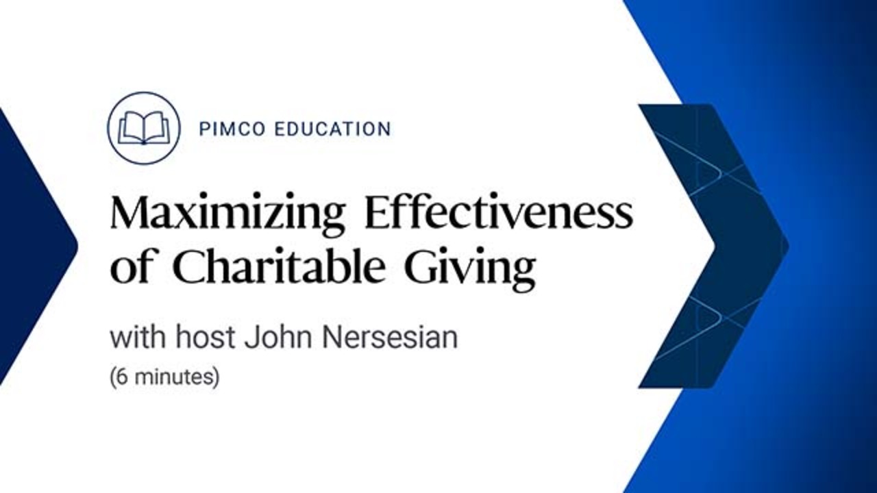 Maximizing Effectiveness of Charitable Giving