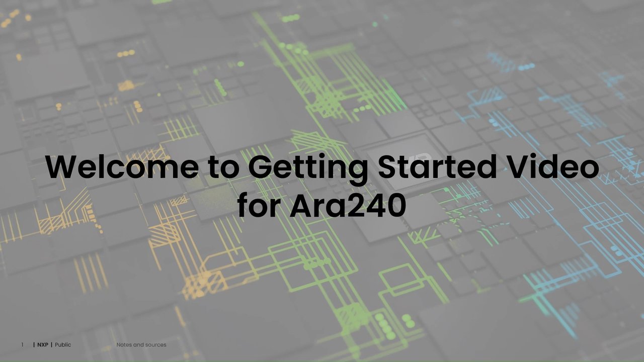 Getting Started with ARA2-M2-16G-GT | NXP Semiconductors