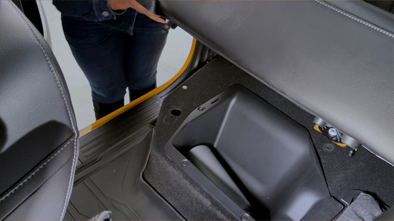 Using UNDER-SEAT Storage