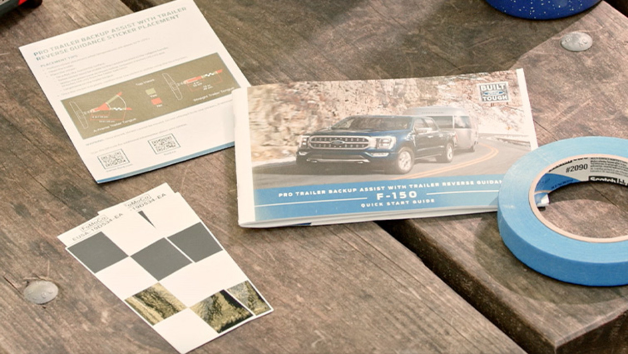 Placing Your Trailer Sticker For Pro Trailer Backup Assist 