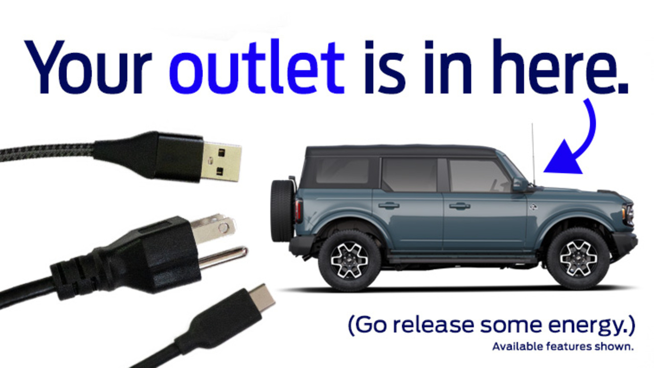 Charging Ports On The Ford BRONCO™ Suv
