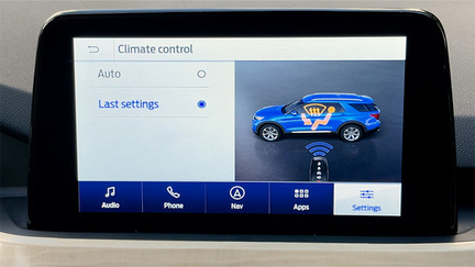 Setting Climate Controls During Remote Start
