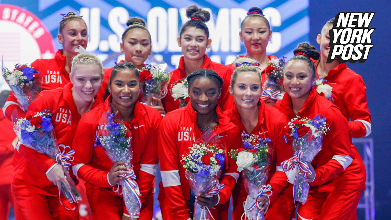 U S Women S Gymnastics Team Bolts Olympic Village