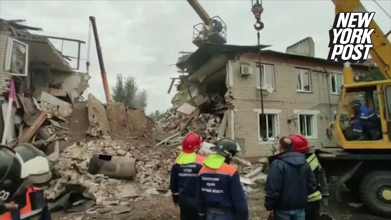 The explosion killed three people including an 11-year-old girl. Russian Emergency Ministry/Handout via REUTERS