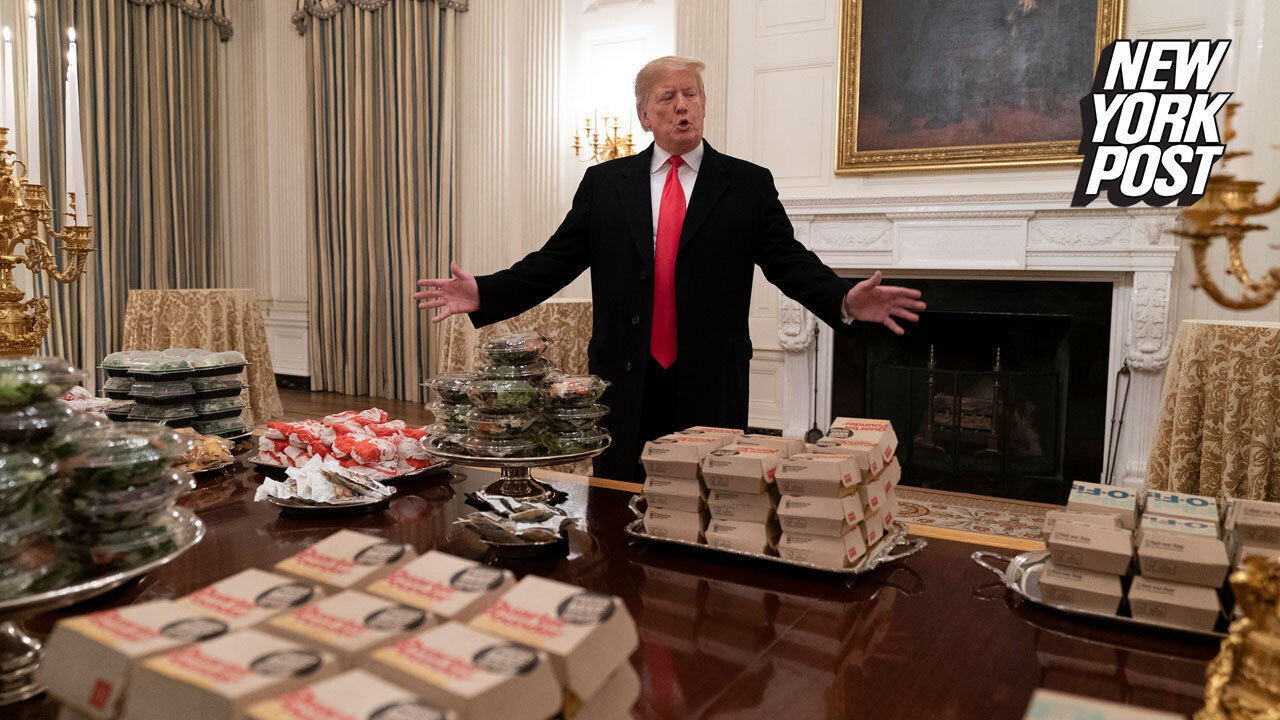 Trump Serves Up Fast Food Fiesta For Clemsons White House Visit