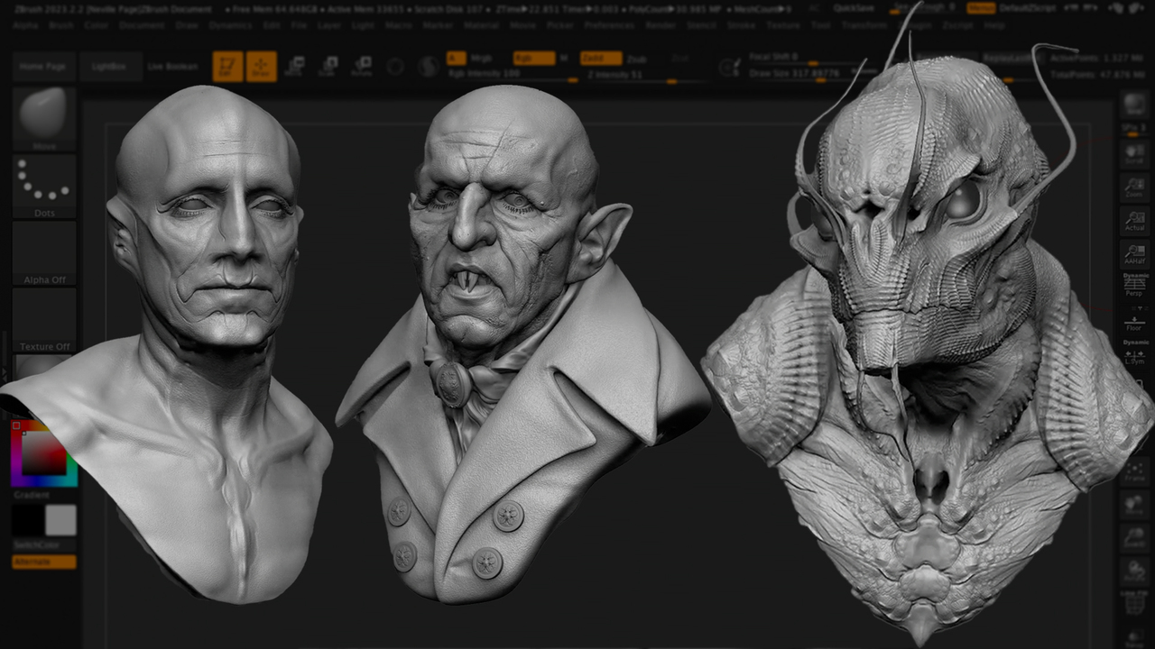 The Gnomon Workshop – Virtual Makeup Design: Volume 1 – Designing Characters in ZBrush with Neville Page 2 image