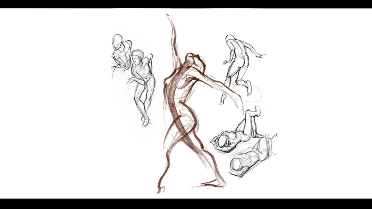 Abigail Mendez - Gesture Drawings in Action Poses