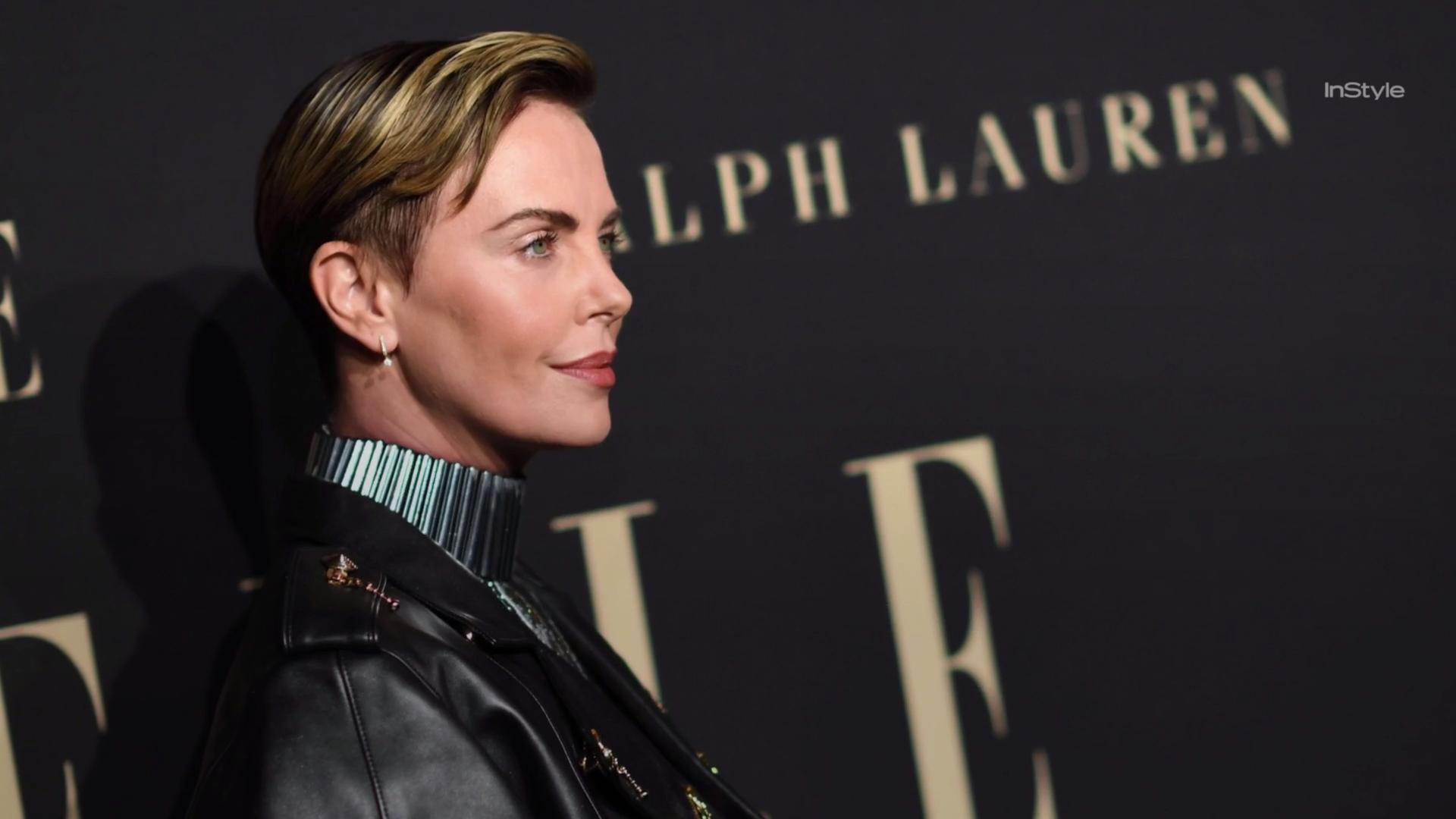 Charlize Theron's Slicked-Back Short Hair - Charlize Theron's Bowl Cut