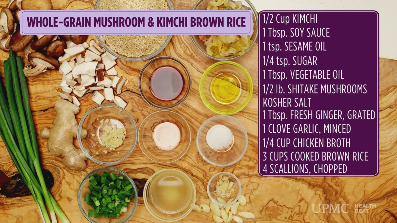 Recipe Video: Kimchi Brown Rice | UPMC HealthBeat