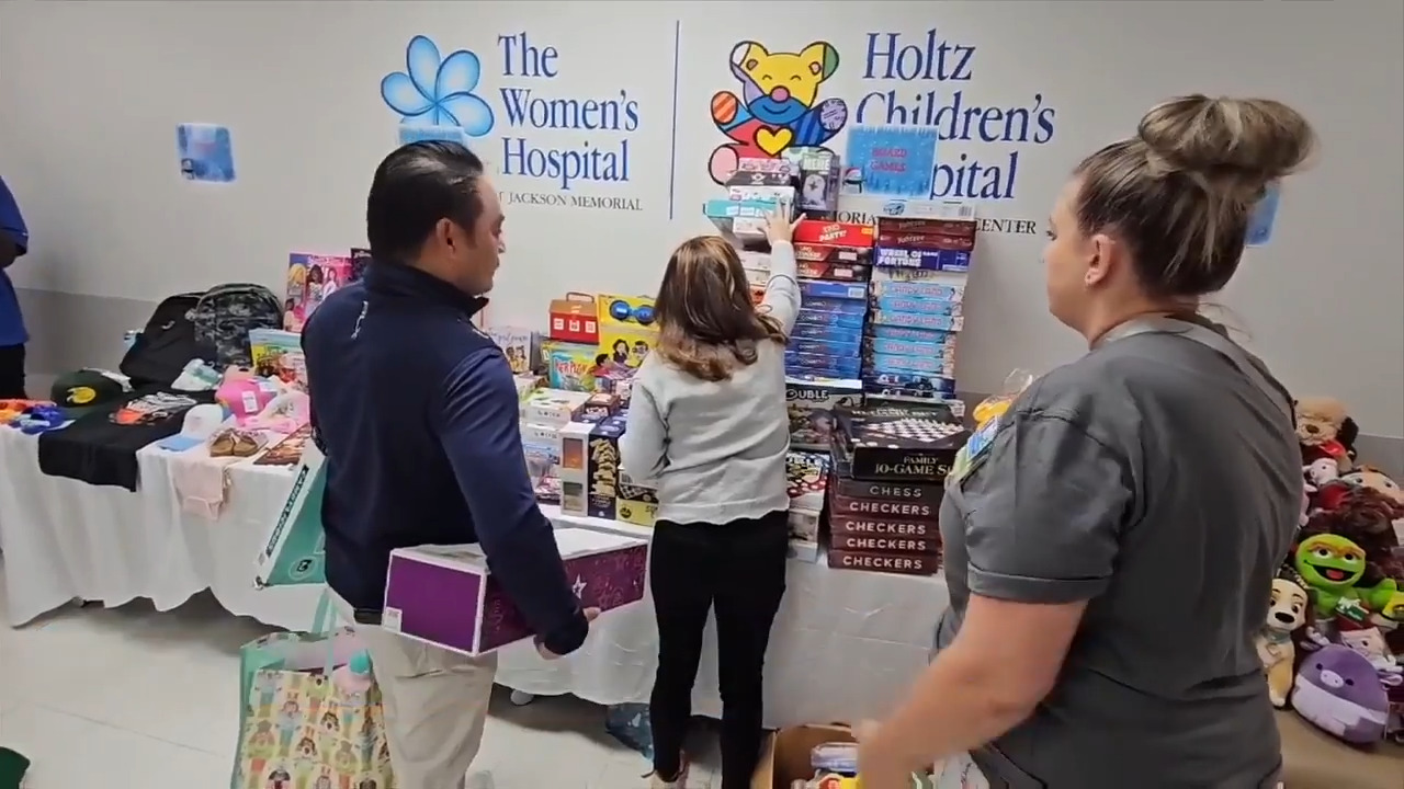 Nine-year-old spreads holiday cheer at hospitals with 'love boxes