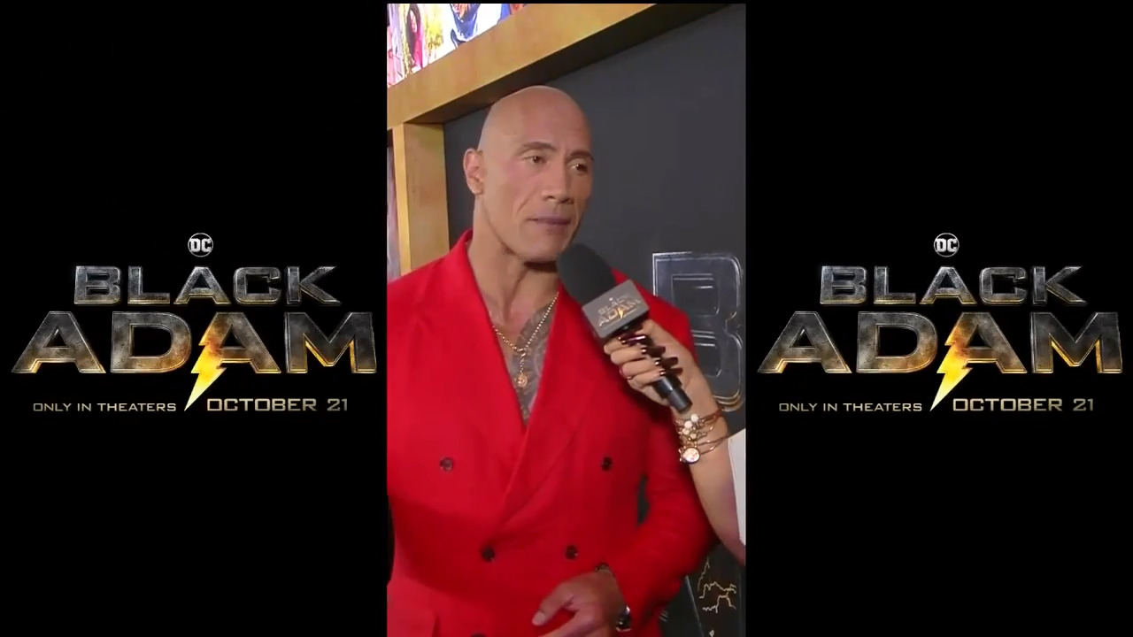 Dwayne Johnson Rocks Bright Red Suit to 'Black Adam' Premiere in