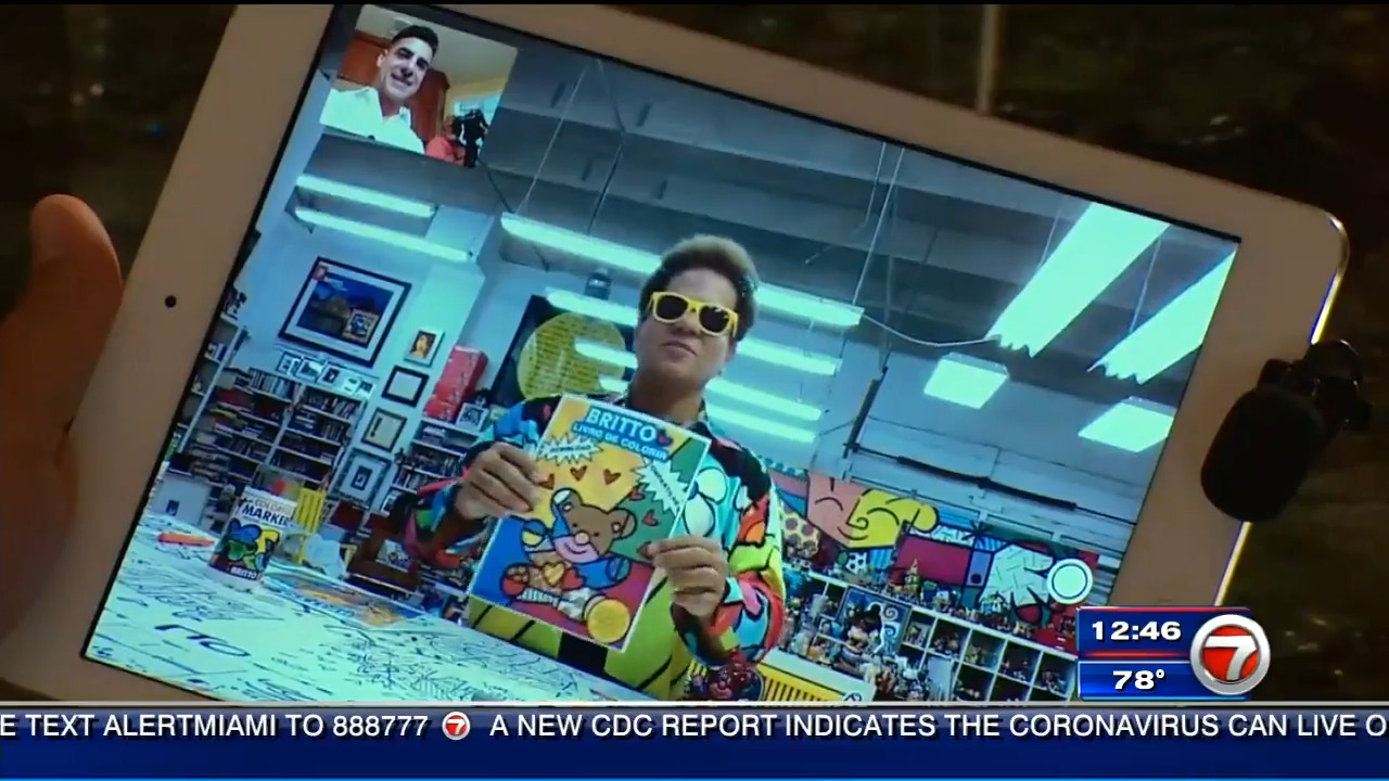 Download Artist Romero Britto Creates Free Coloring Book For Digital Download Wsvn 7news Miami News Weather Sports Fort Lauderdale
