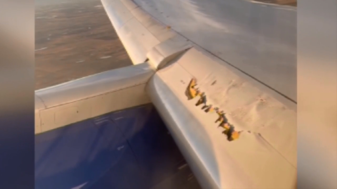 United flight from San Francisco to Boston diverted because of wing damage