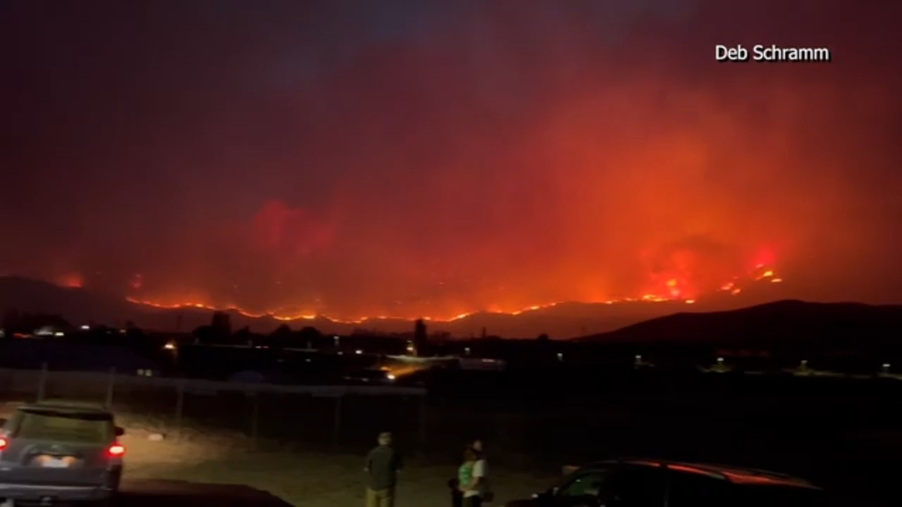 Massive fire burning in California and Nevada is spawning