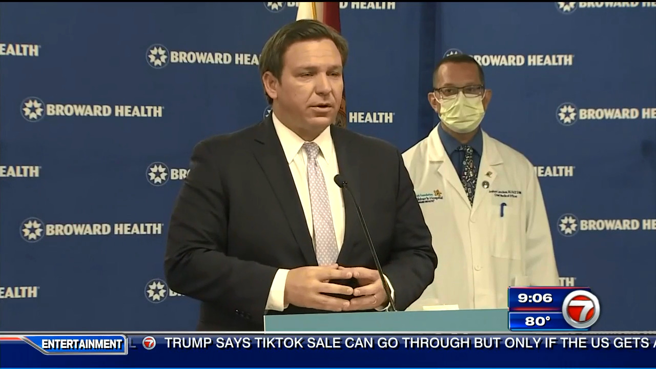 DeSantis: Rapid COVID-19 testing with 15-minute results coming to Hard Rock  Stadium, Marlins Park – WSVN 7News | Miami News, Weather, Sports | Fort  Lauderdale