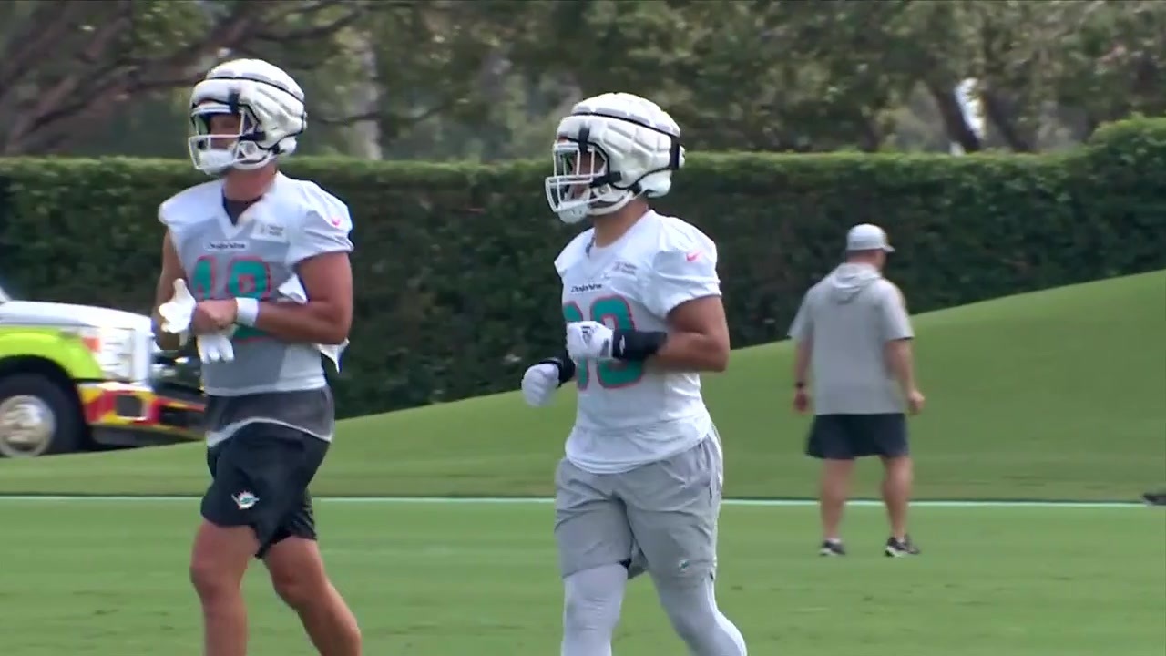 Miami Dolphins fullback Alec Ingold (30) runs a play during an NFL