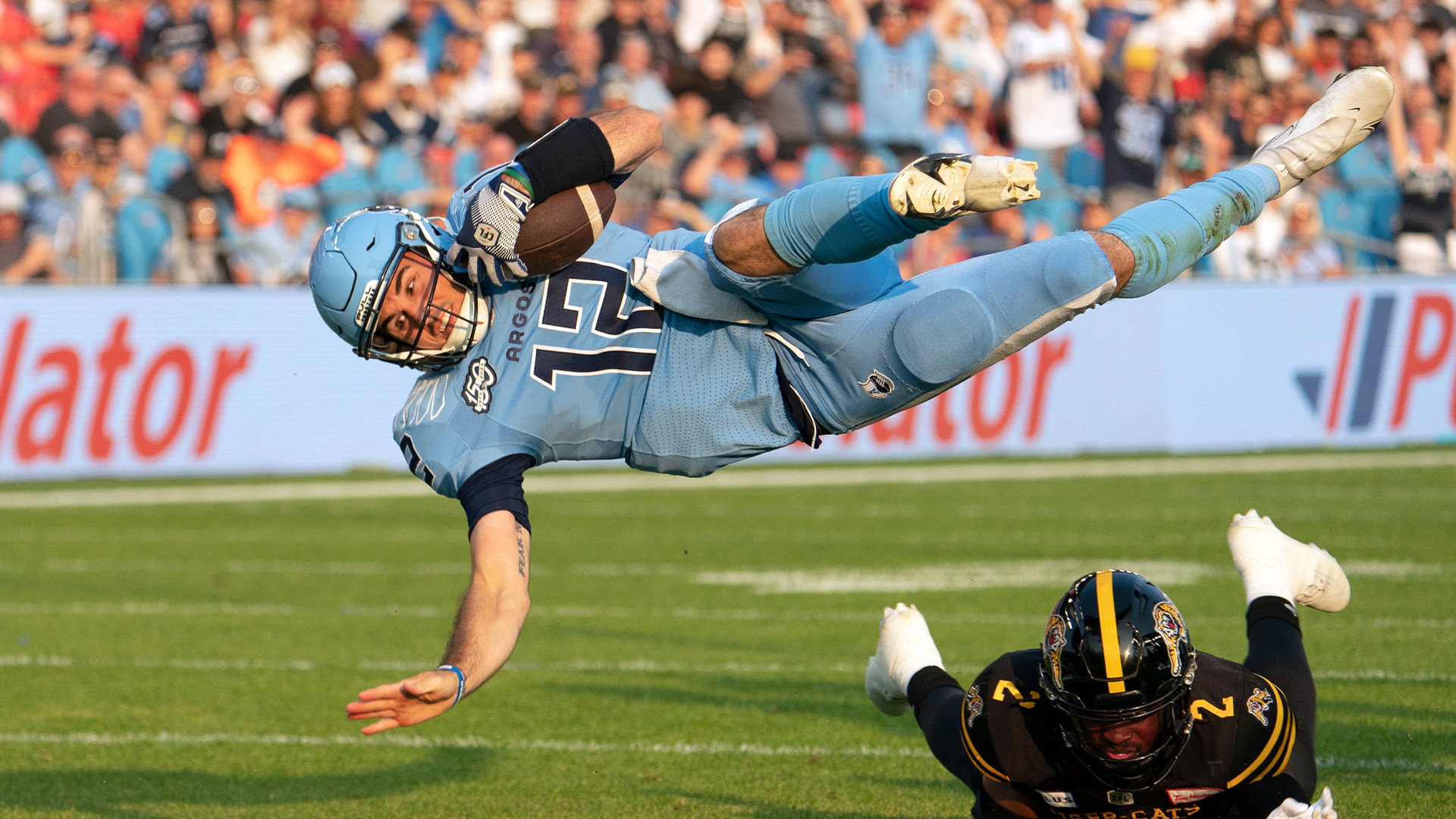 CFL: Argonauts down Tiger-Cats 32-14