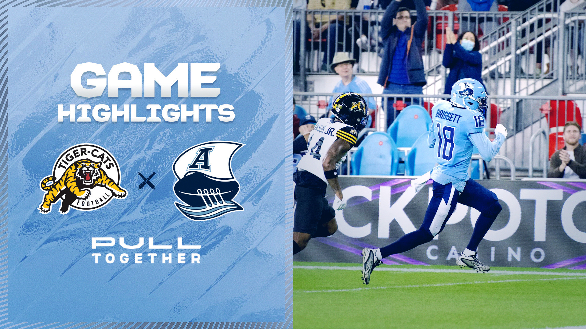 CFL Game Highlights: Toronto Argonauts vs. Hamilton Tiger Cats