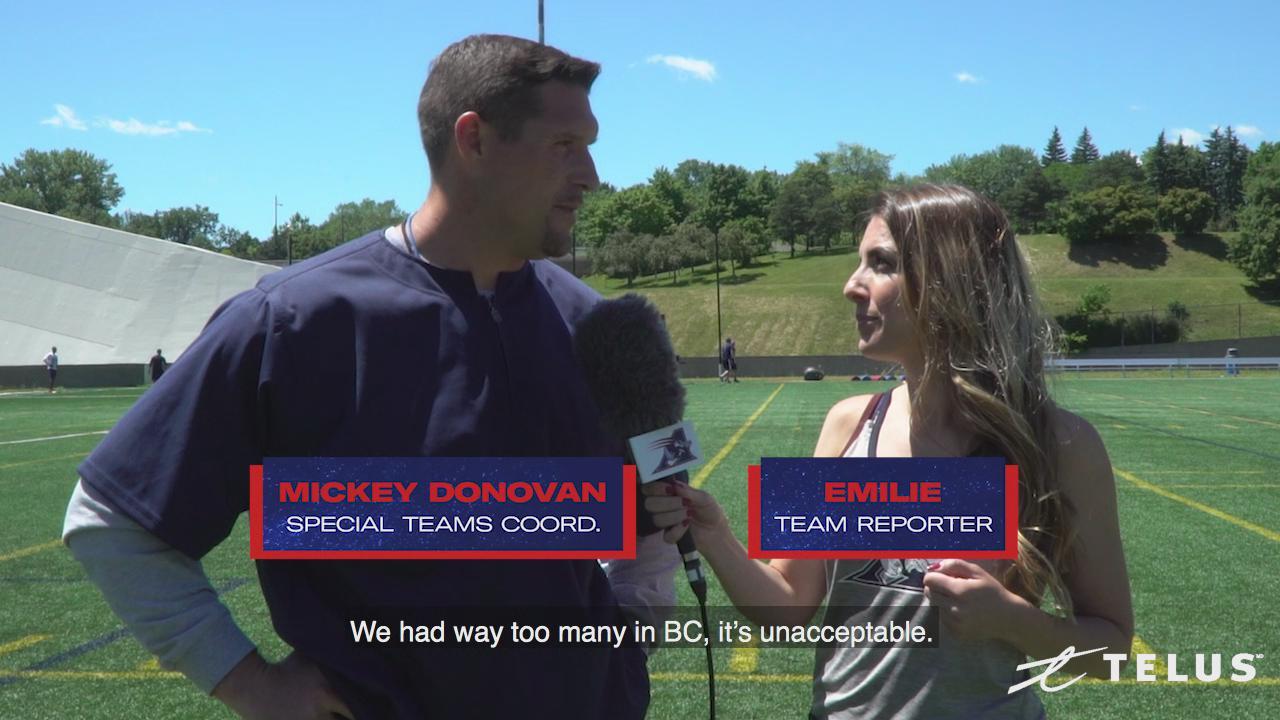 Mickey Donovan expects a cleaner, better game - Montreal Alouettes