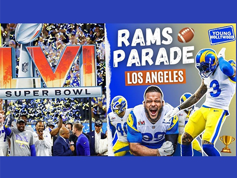 los angeles rams superbowl parade