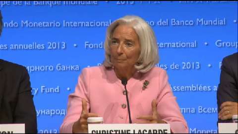 French: Press Conference: IMF Managing Director Christine Lagarde