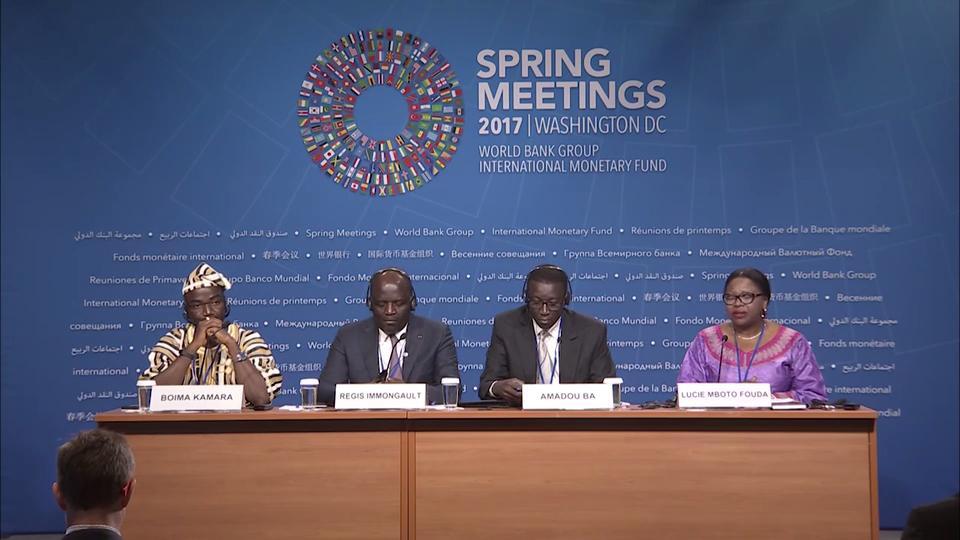 FRENCH: Press Briefing: African Finance Ministers