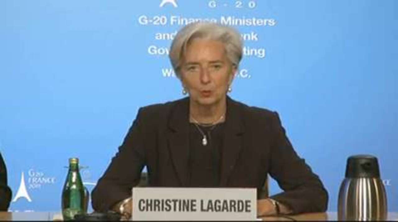 Press Briefing: G20 Chair French Finance Minister Christine Lagarde
