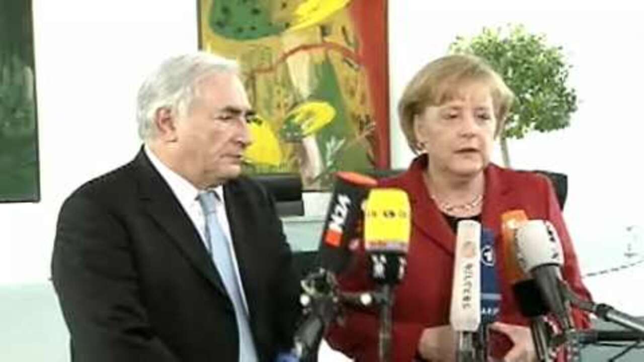 Angela Merkel, Dominique Strauss-Kahn
