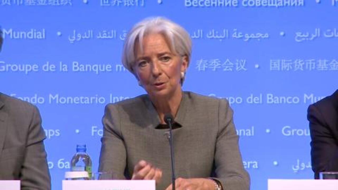 ARABIC: Press Briefing: IMF Managing Director Christine Lagarde