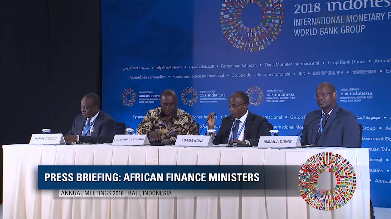 IMF Videos - Arabic: Press Briefing - African Finance Ministers