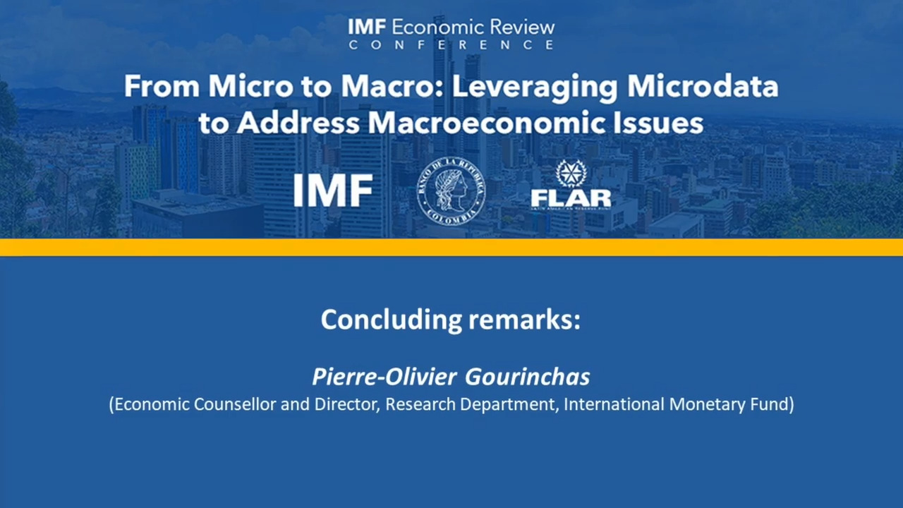 Pierre-Olivier Gourinchas (Economic Counsellor and Director