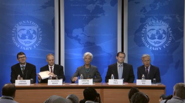 Christine Lagarde, Alejandro Werner, Nigel Chalk, Stephan Danninger, Gerry Rice
