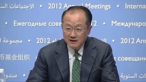 Arabic: Press Conference - World Bank President Jim Yong Kim