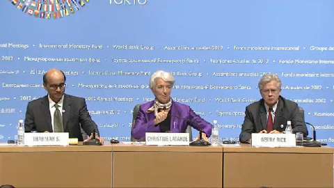 Arabic: Press Briefing: IMFC Chair Tharman Shanmugaratnam and IMF Managing Director Christine Lagarde