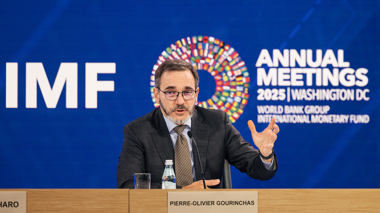 Pierre-Olivier Gourinchas, Petya Koeva-Brooks, Deniz Igan, Modérateur Jose Luis de Haro FMI