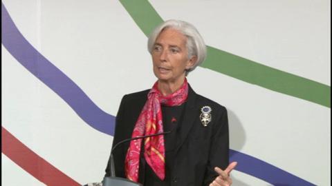 Christine Lagarde, Alberto Arenas, Rodrigo Vergara