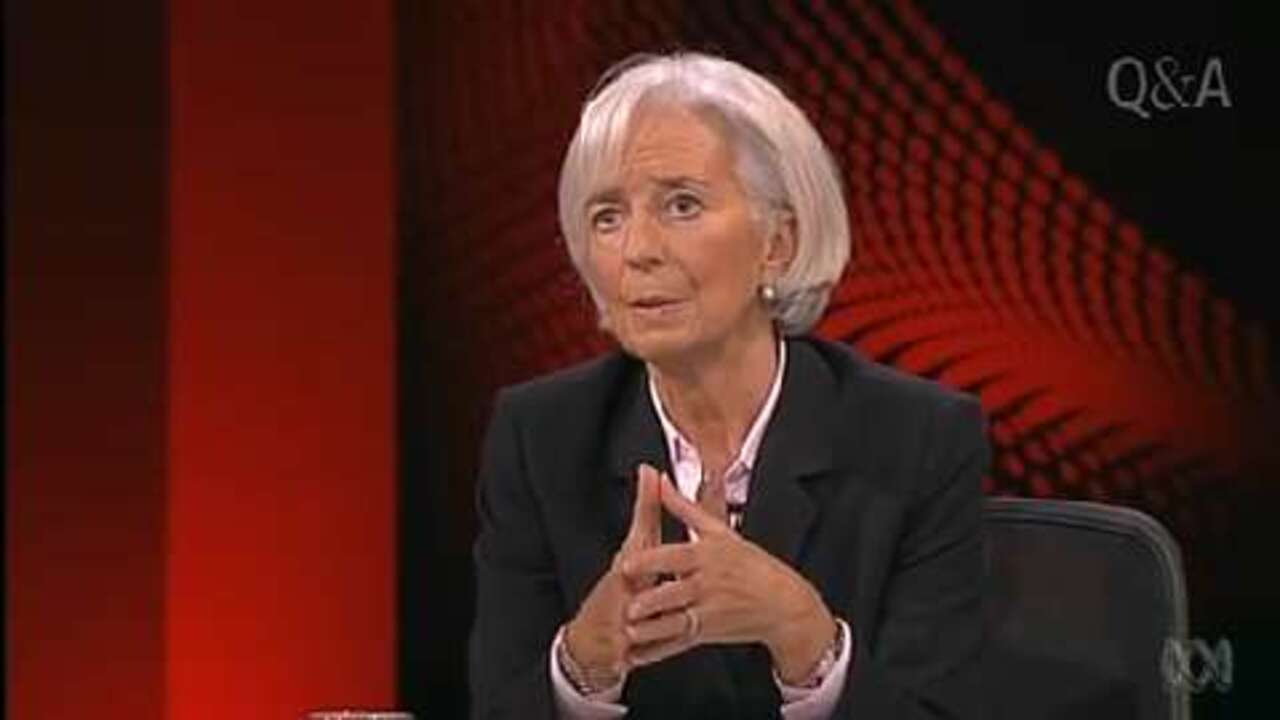 Christine Lagarde, Tony Jones