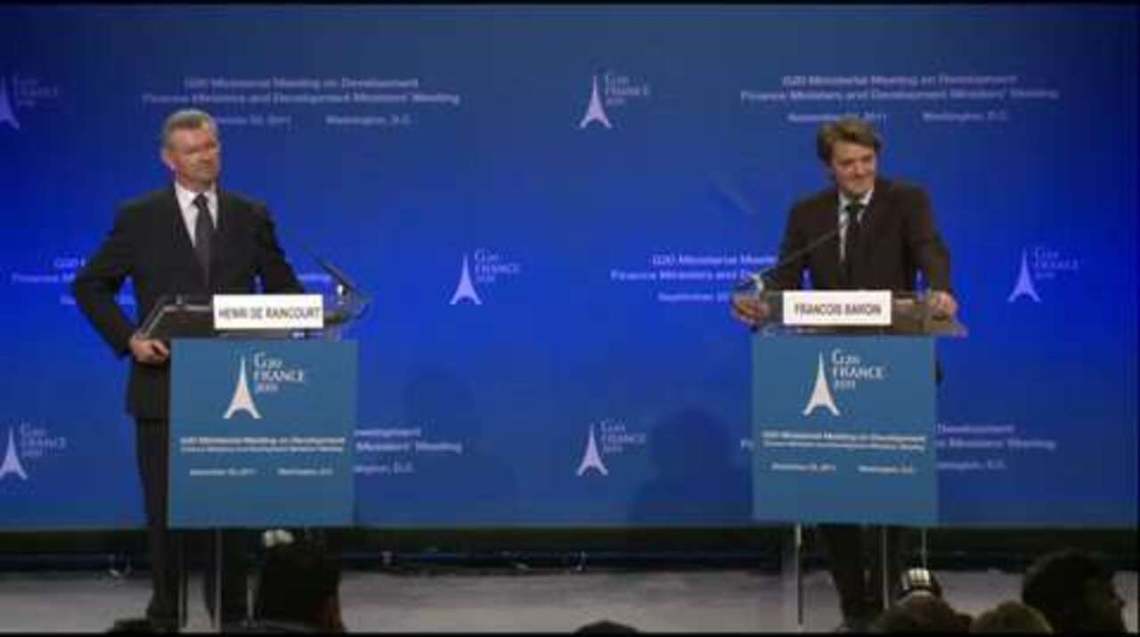 G-20 Press Conference (In English)