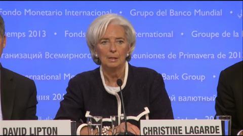 French: Press Briefing: IMF Managing Director Christine Lagarde