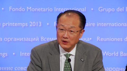World Bank Group Presidentn Jim Yong Kim Opens 2013 Spring Meetings