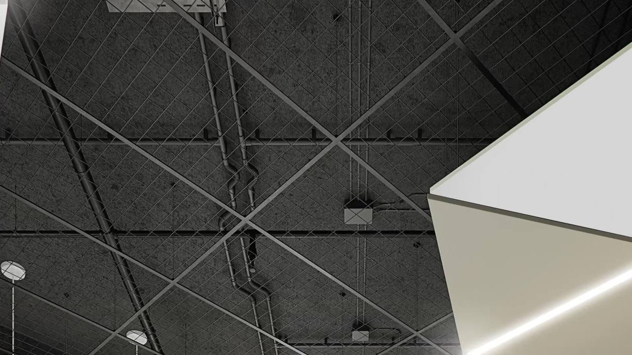 KNAUF ARMSTRONG MESH D-H 700 MT/CANOPY Wire mesh ceiling panels By Knauf  Ceiling Solutions