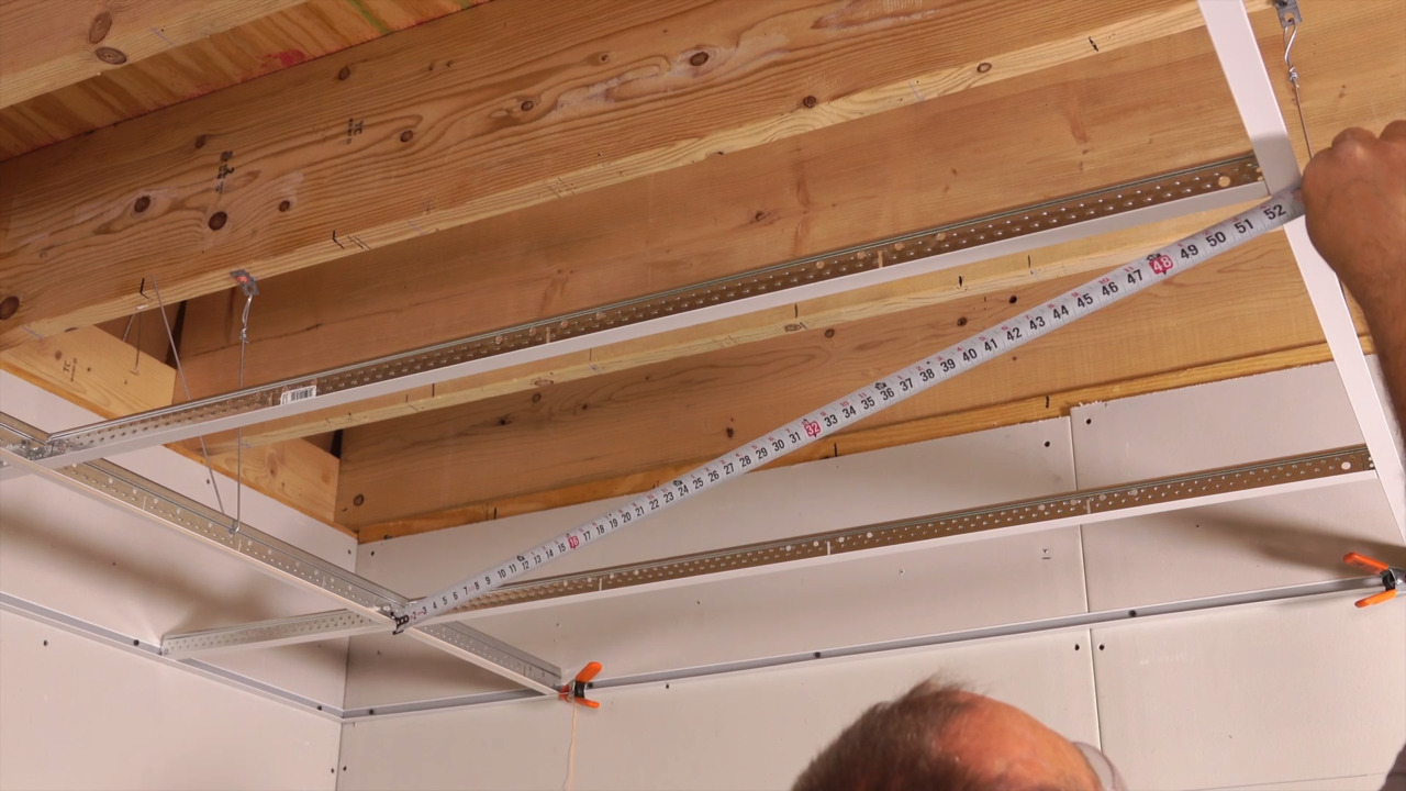 How to Square Ceiling Grid