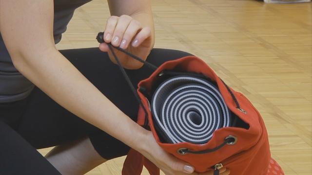 Buy Life Happens Pilates Helps Tote Bag Long Handles K2510 online